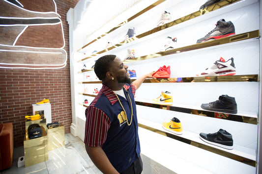 Break Bread Over Beef Clothing Owner shops for shoes on Melrose