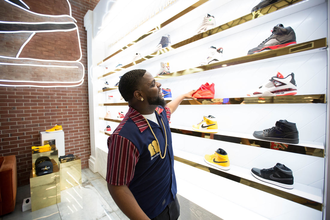 Break Bread Over Beef Clothing Owner shops for shoes on Melrose