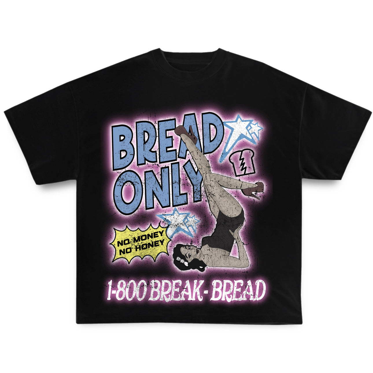 “No Money , No Honey” Oversized T-Shirts