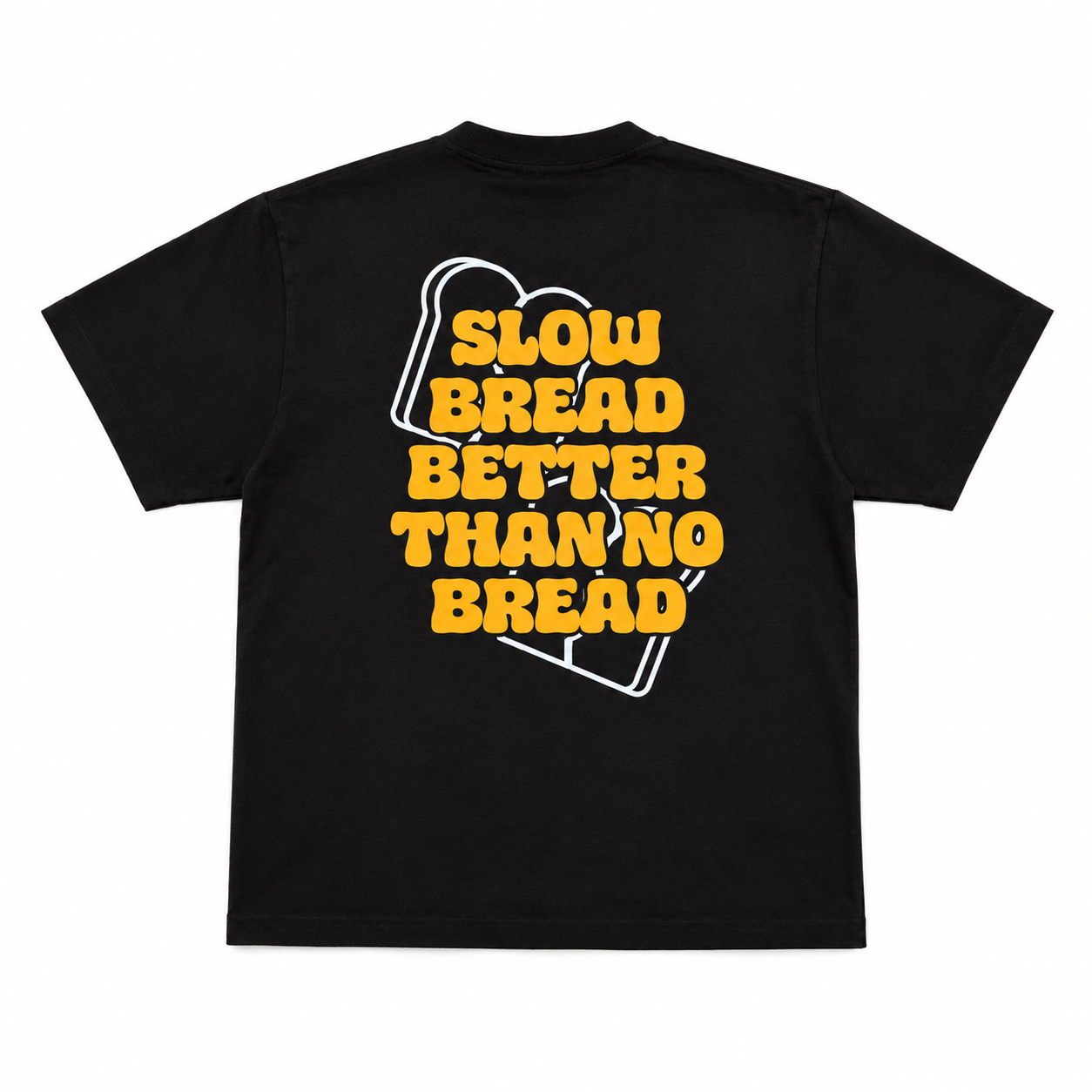 “Slow Bread Better” cropped oversize T